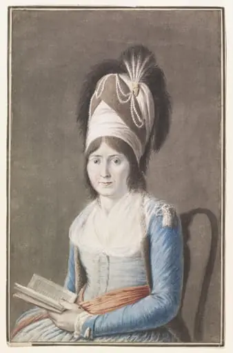 Portrait of Clara Mayer, by Luigi Mayer