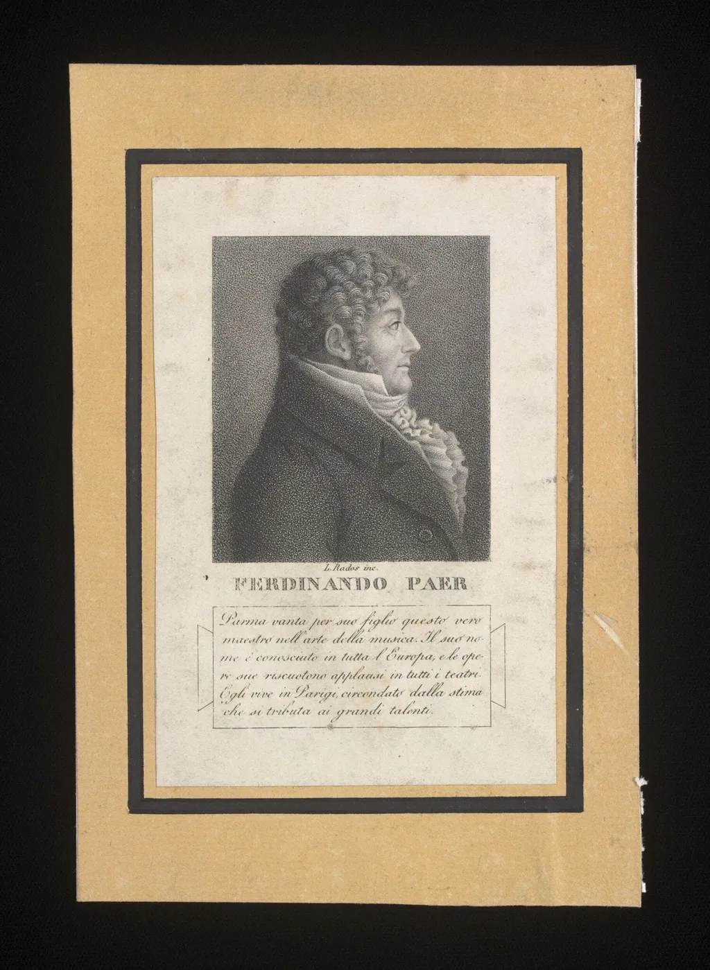 Ferdinando Paer, by Luigi Rados