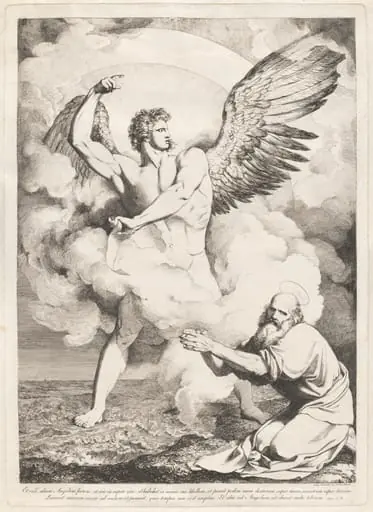 Et vidi alium angelum fortem... (The Angel of the Apocalypse Appearing to Saint John), by Luigi Sabatelli I