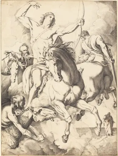 Vidi, quod aperuisset agnus... (The Four Horsemen of the Apocalypse), by Luigi Sabatelli I