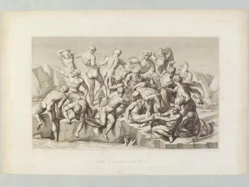 Cartoon of Pisa, by Luigi Schiavonetti