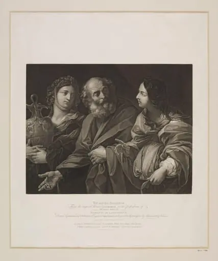 Lot and his Daughters, by Luigi Schiavonetti