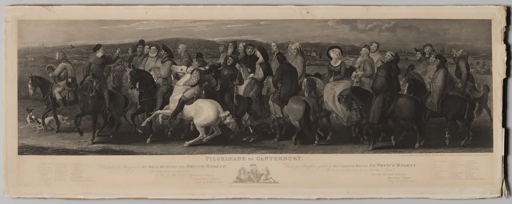 Pilgrimage to Canterbury, by Luigi Schiavonetti