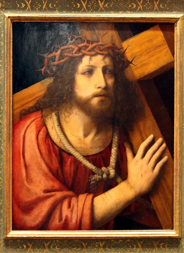 Kreuztragender Christus, by Luini Bernardino