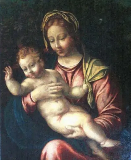 Madona cu Pruncul, by Luini Bernardino, 1516