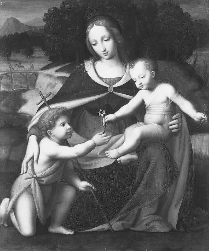 Madonna and Child with St John