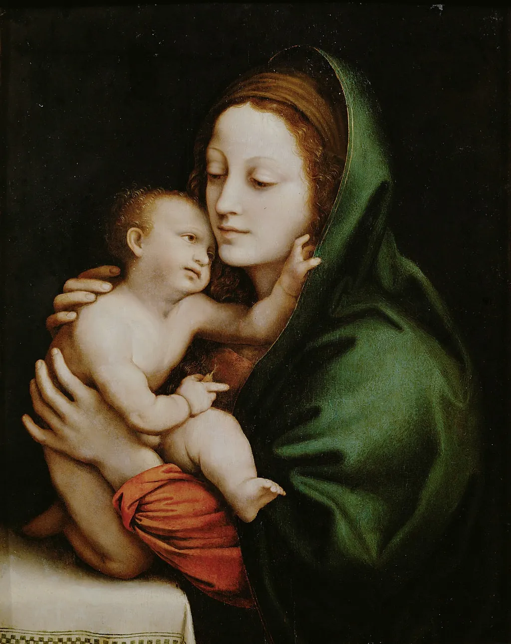 Maria mit Kind, by Luini Bernardino, unspecified, 1510