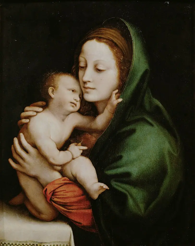 Maria mit Kind, by Luini Bernardino