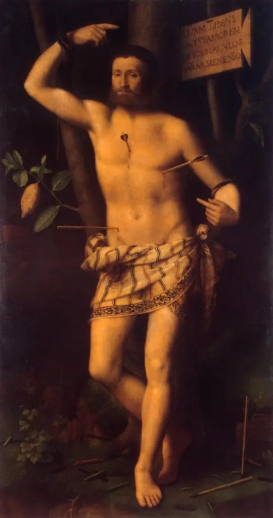 St Sebastian, by Luini Bernardino