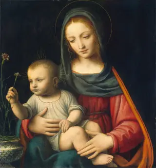 The Madonna of the Carnation, by Luini Bernardino