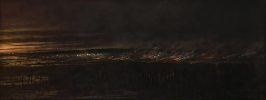 Yataytí Corá, 2 de julio de 1866, by Luis Candido Lopez, oil, 1866