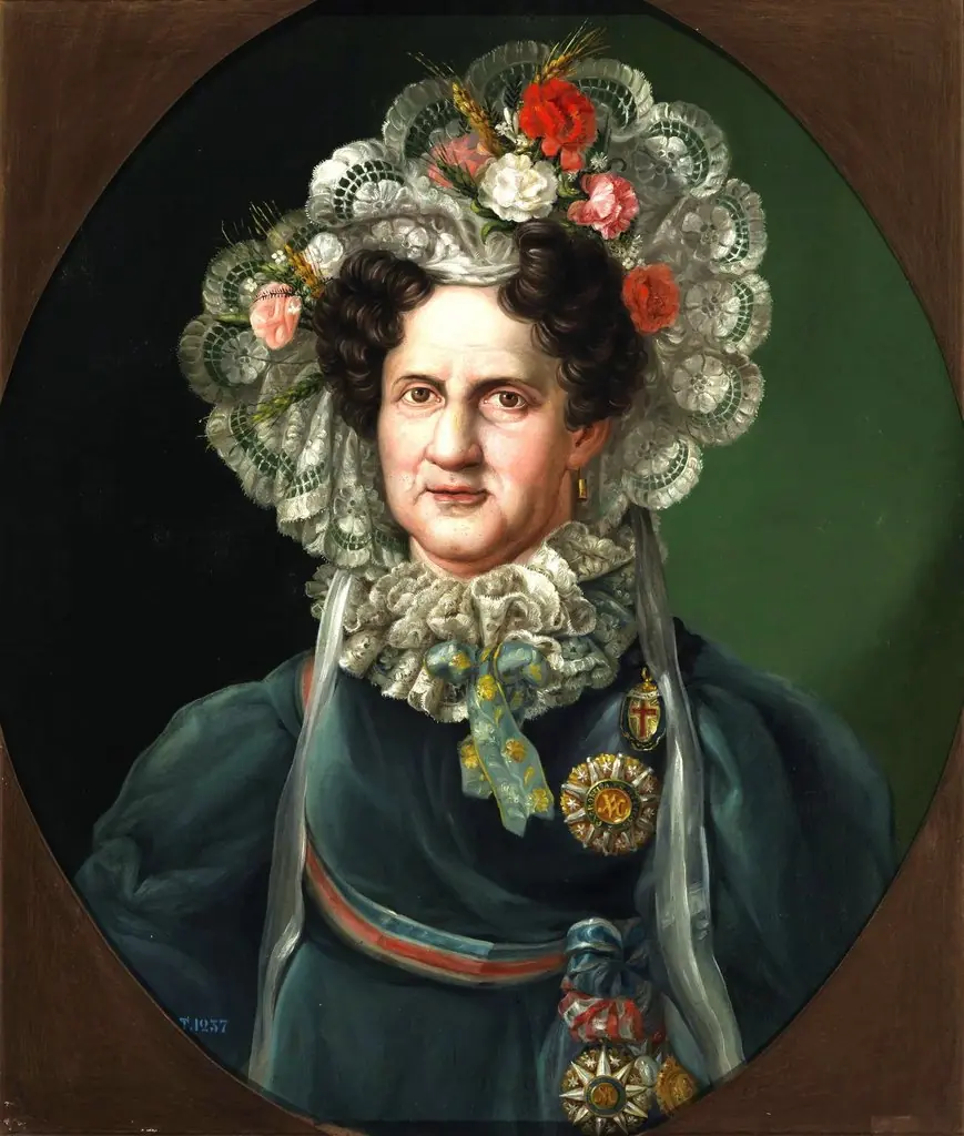 Carlota Joaquina de Borbón, by Luis de la Cruz