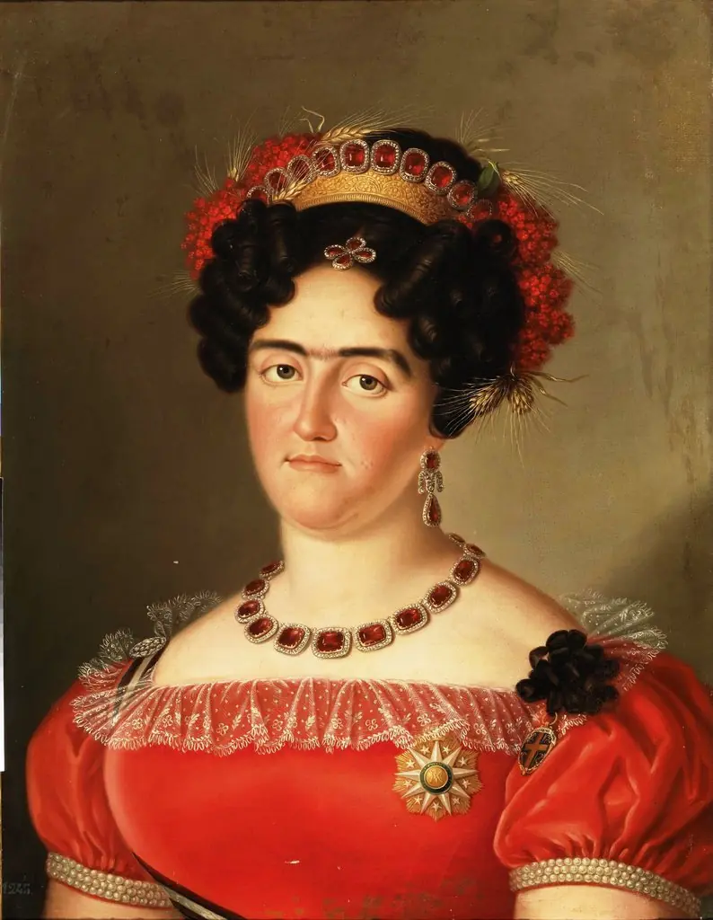 Portrait of María Francisca de Braganza, by Luis de la Cruz