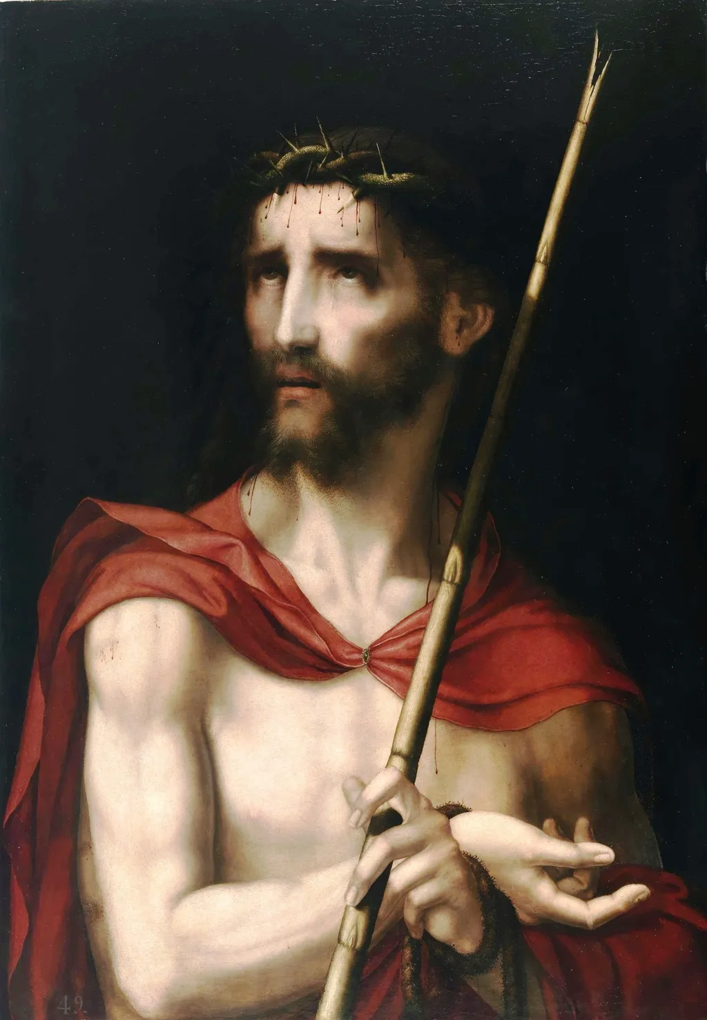 Ecce Homo, by Luis de Morales, oil, 1560