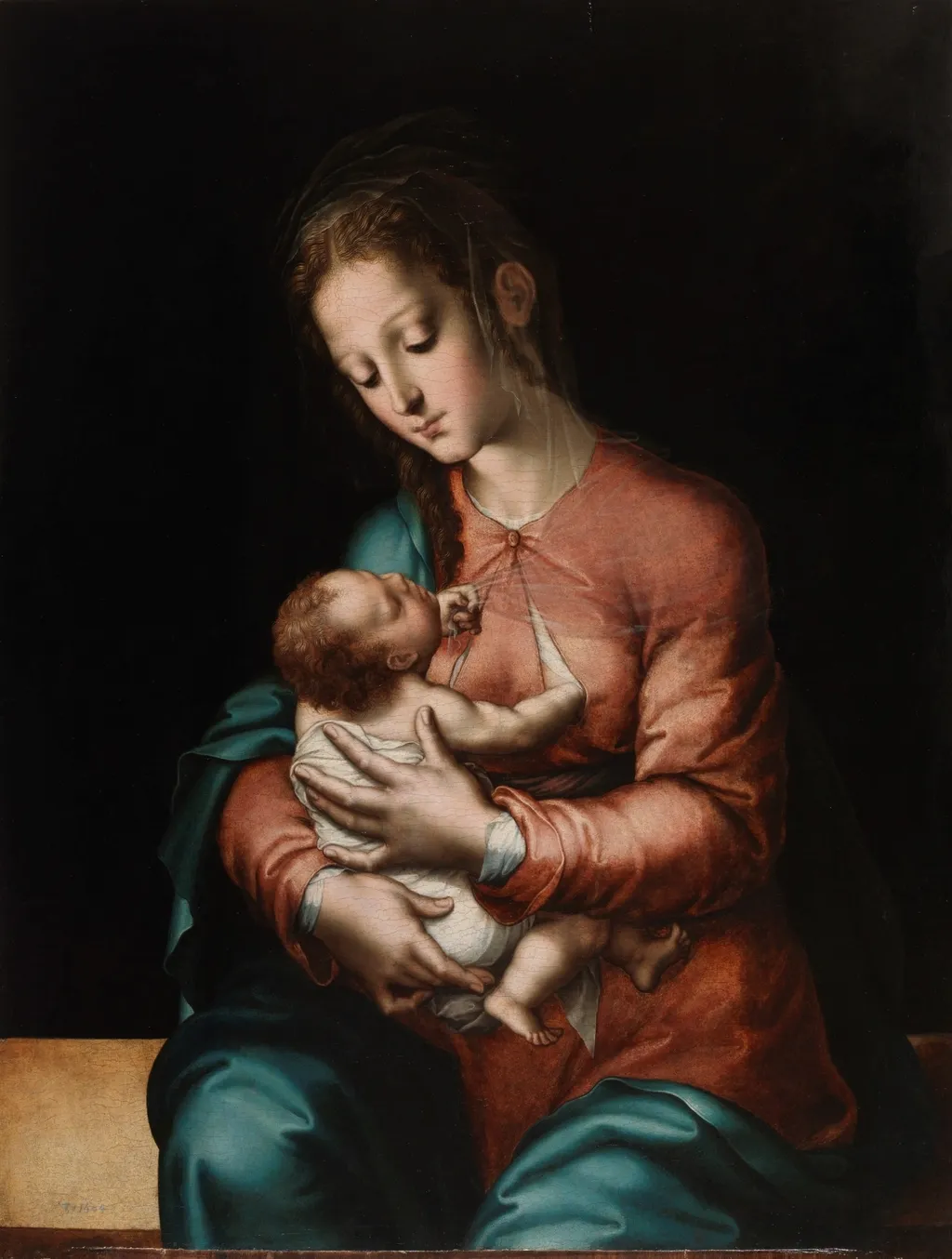 Nursing Madonna, by Luis de Morales, oil, 1565