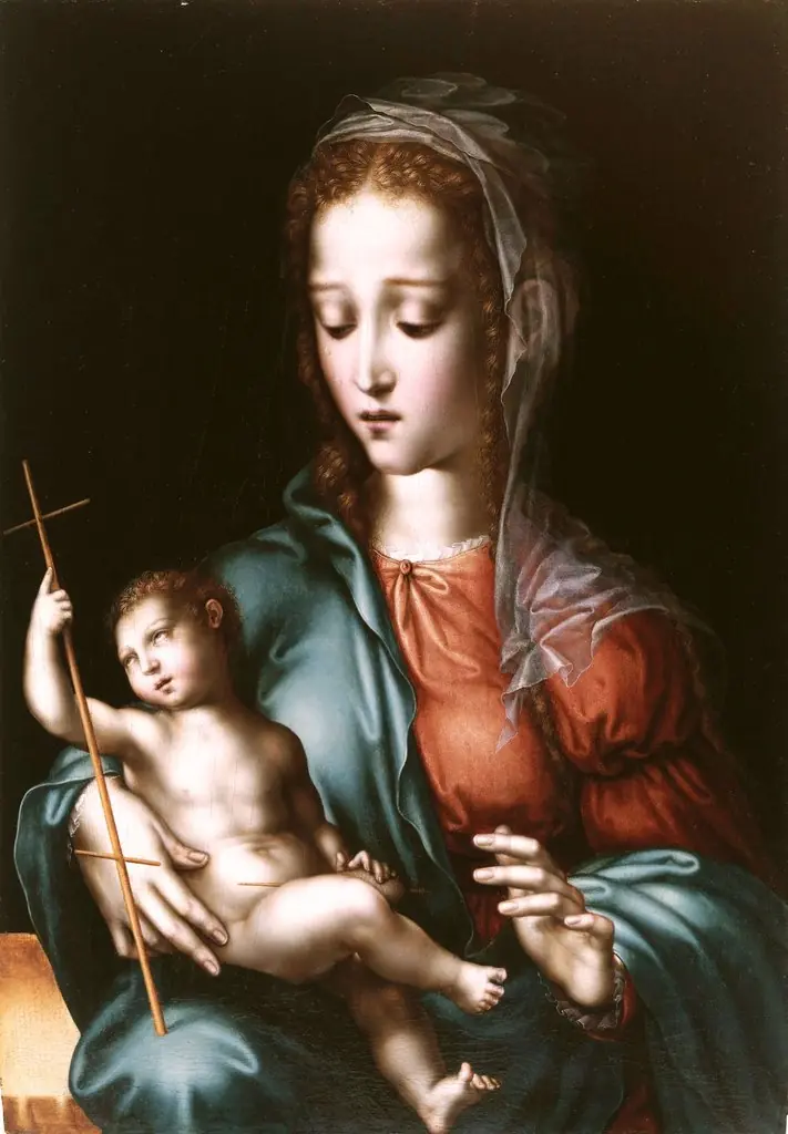 The Virgin and Child with a Spindle, by Luis de Morales