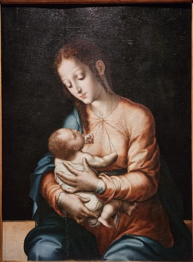 Virgin and Child., by Luis de Morales, oil, 1560