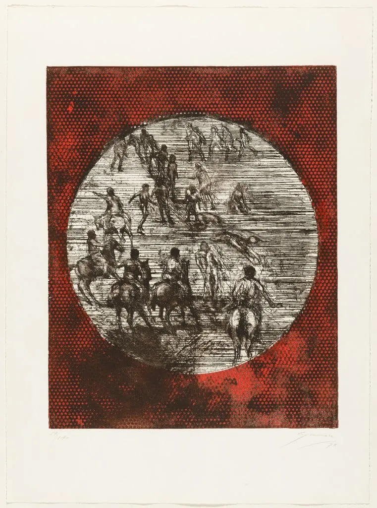 Untitled, by Luis Guevara Moreno, ink, 1972