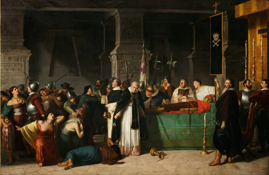 The Funerals of Inca Atahualpa, by Luis Montero