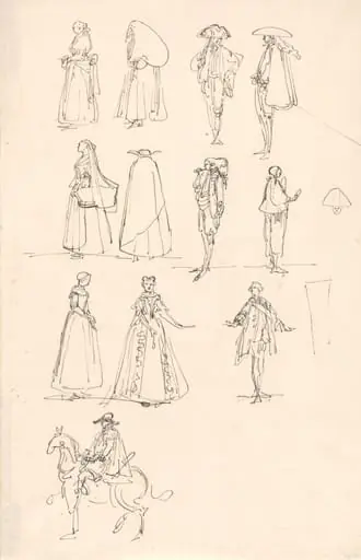 Historical Costumes, by Luis Paret y Alcázar