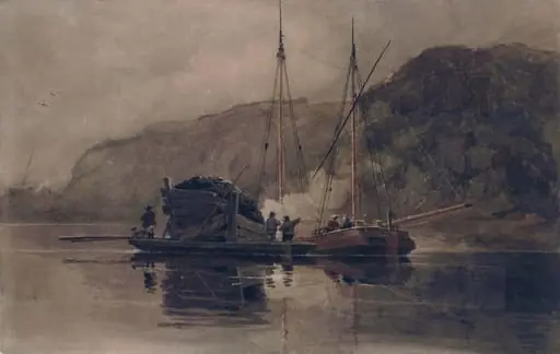 Coal Barges of the Medway, by Luke Clennell