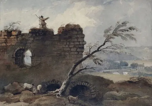 Mitford Castle, Northumberland, by Luke Clennell