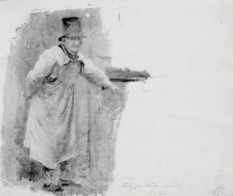 Study for 'The Return of the Penitent', by Luke Fildes