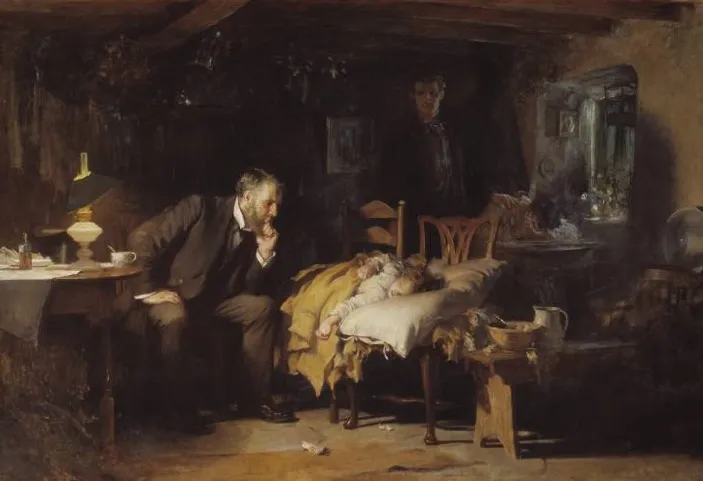 The Doctor, by Luke Fildes, oil, 1896