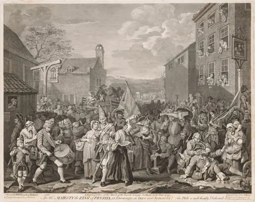 March to Finchley in the Year 1746 (After Hogarth), by Luke Sullivan