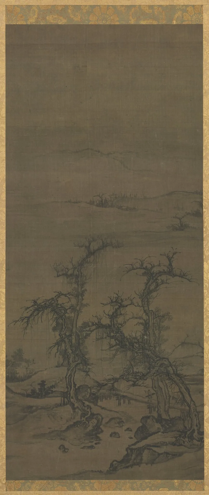 Carrying a Qin on a Visit, by Luo Zhichuan, unspecified, 1320