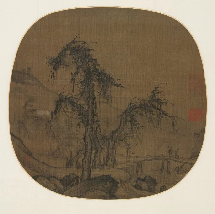 Ramblers over a Winding Stream, by Luo Zhichuan, unspecified