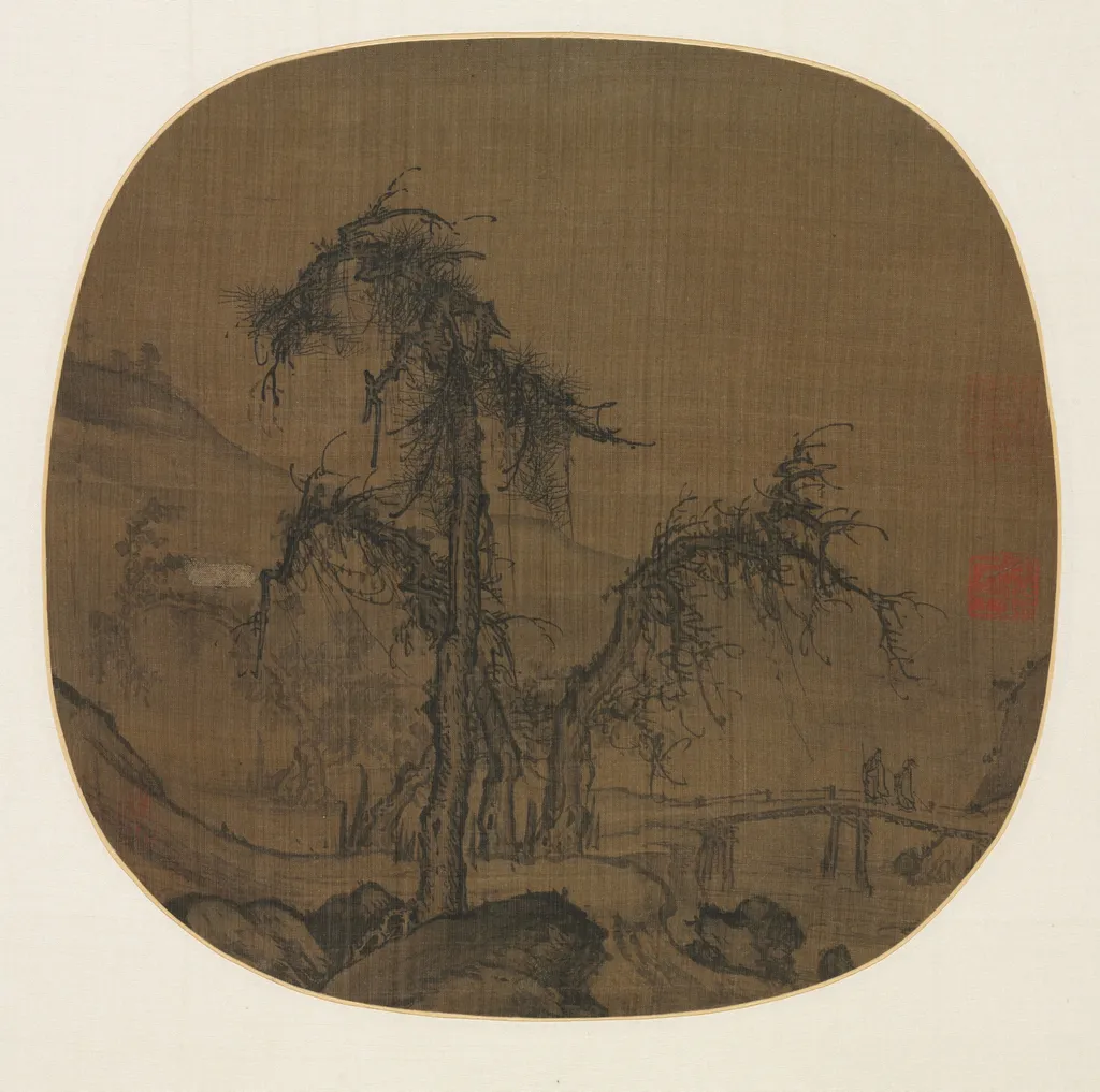 Ramblers over a Winding Stream, by Luo Zhichuan, unspecified