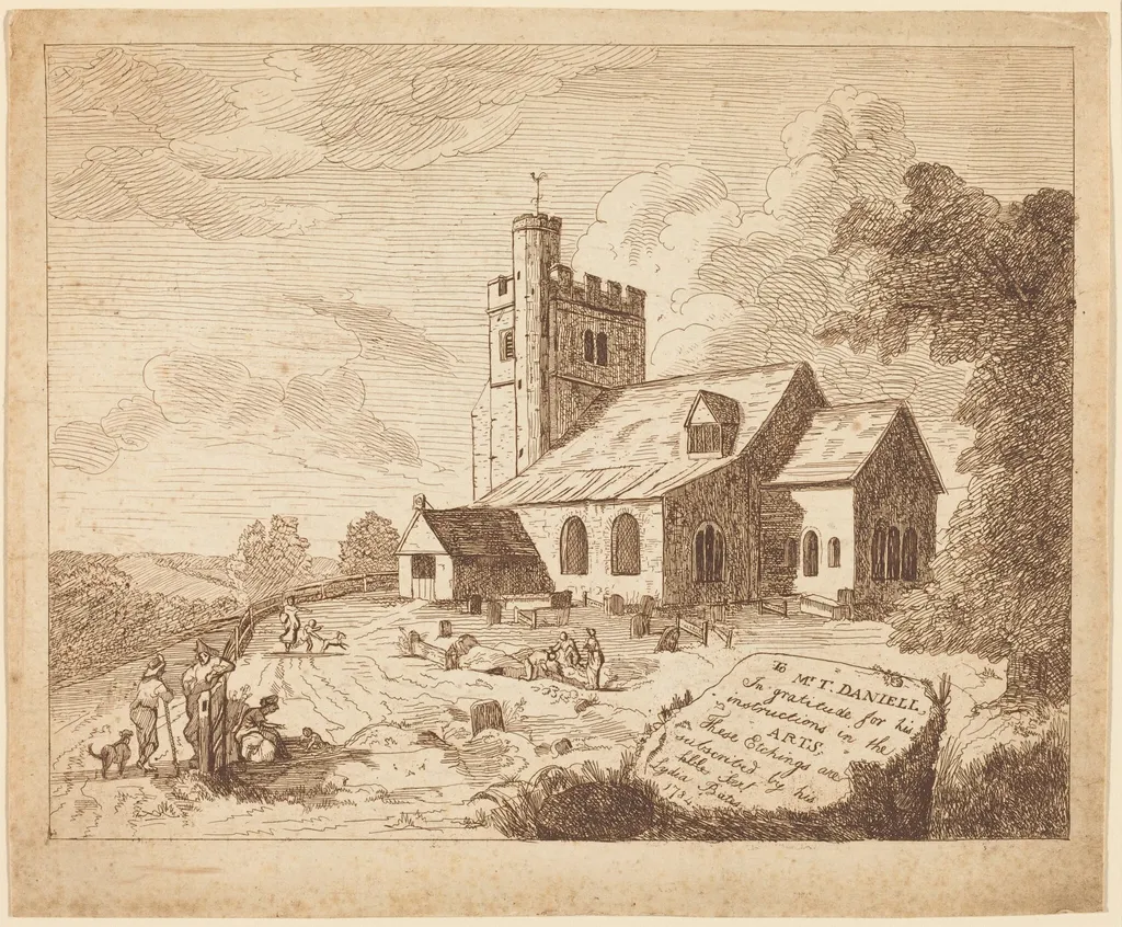 Title Page, by Lydia Bates, ink, 1784