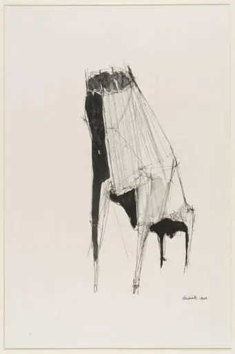 Study for the bronze sculpture 'Lion', by Lynn Chadwick