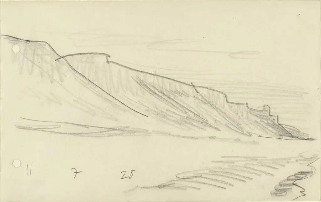 Untitled, by Lyonel Feininger, graphite, 1928