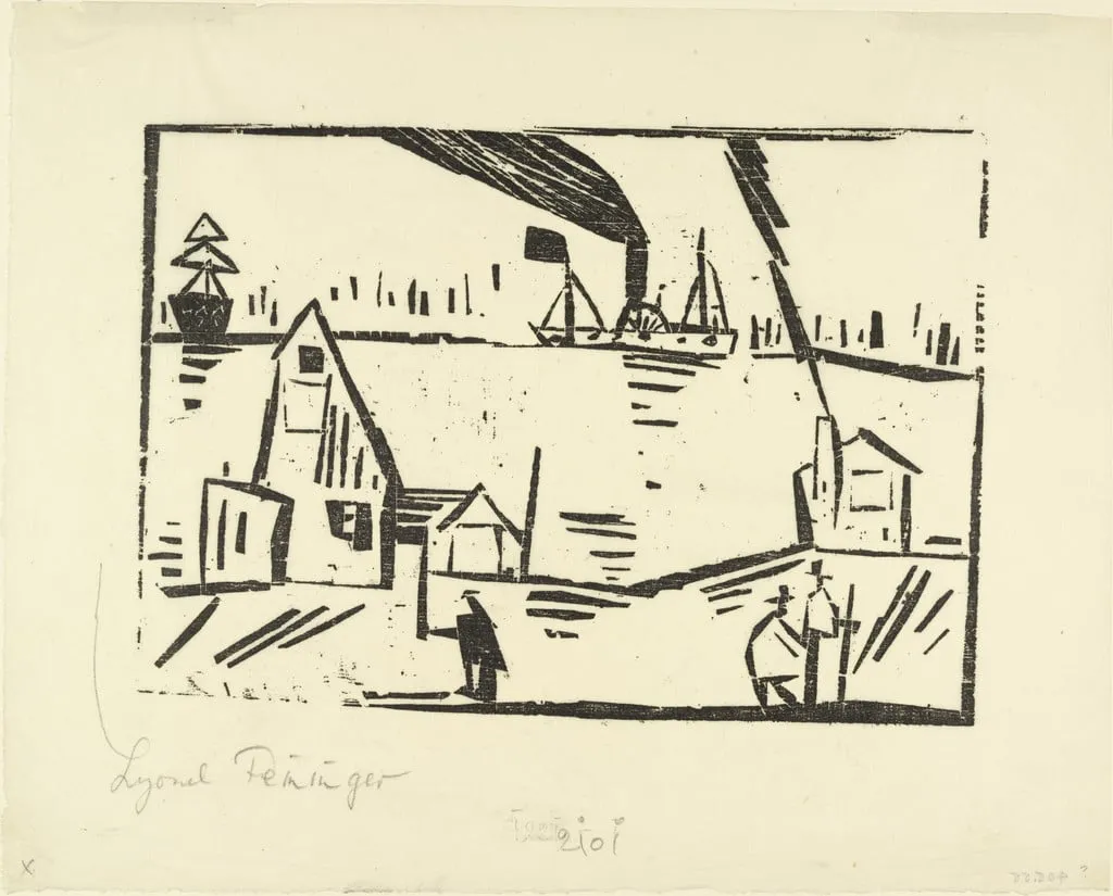 Untitled, by Lyonel Feininger, ink, 1921