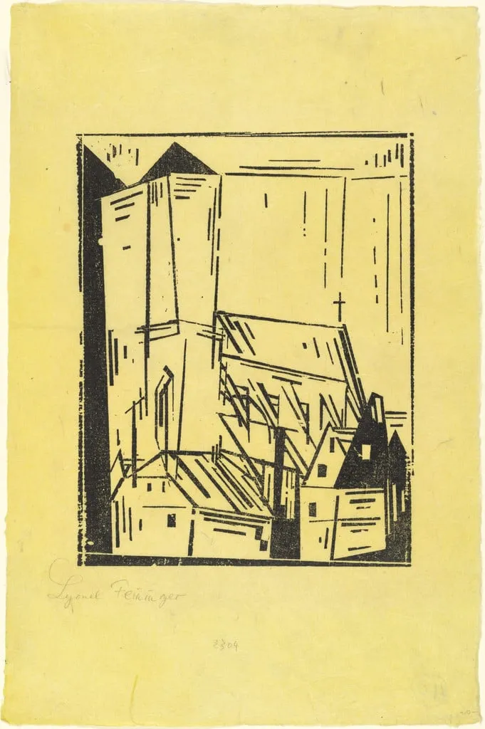 Untitled, by Lyonel Feininger, ink, 1923