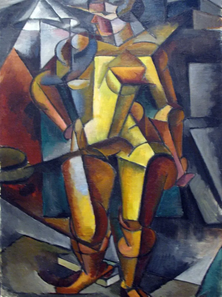 The model. Standing figure., by Lyubov Popova