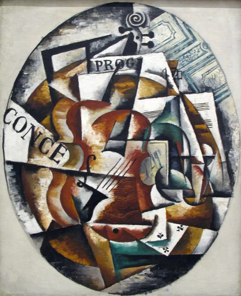 The Violin, by Lyubov Popova