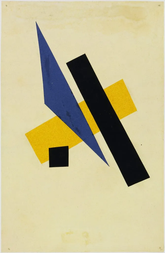 Untitled, by Lyubov Popova, paint, 1917