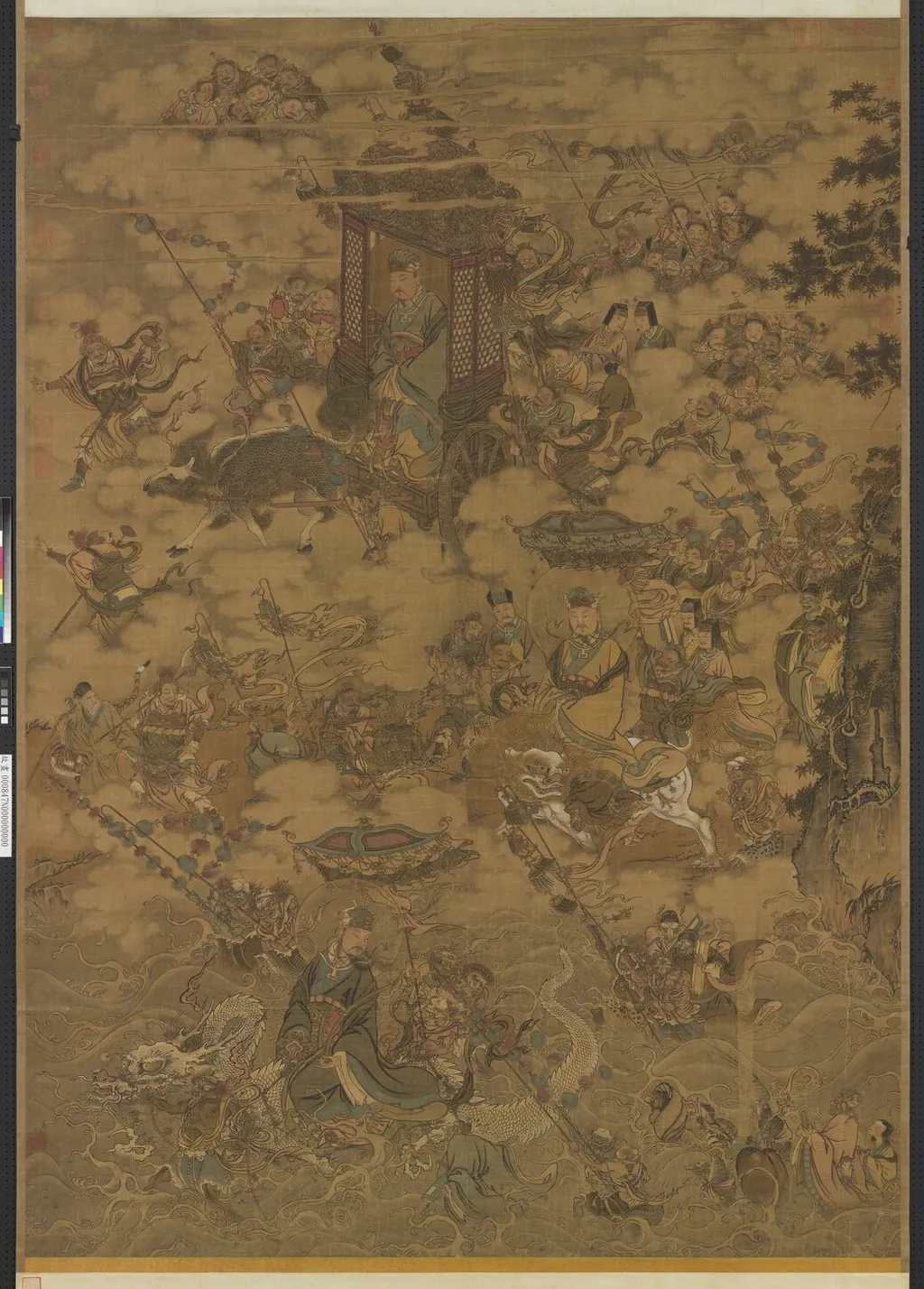 宋馬麟三官出巡圖 軸, by Ma Lin, unspecified, 1228