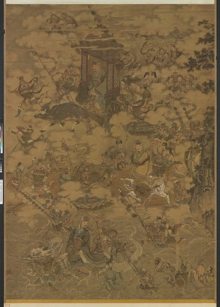 宋馬麟三官出巡圖　軸, by Ma Lin