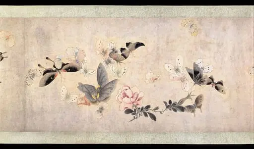 清　佚名　傳馬荃　花蝶圖　卷|Flowers and Butterflies