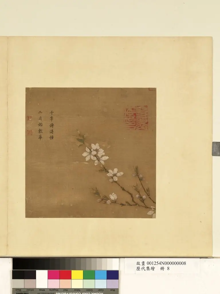 歷代集繪 冊 無款桃花, by Ma Yuan
