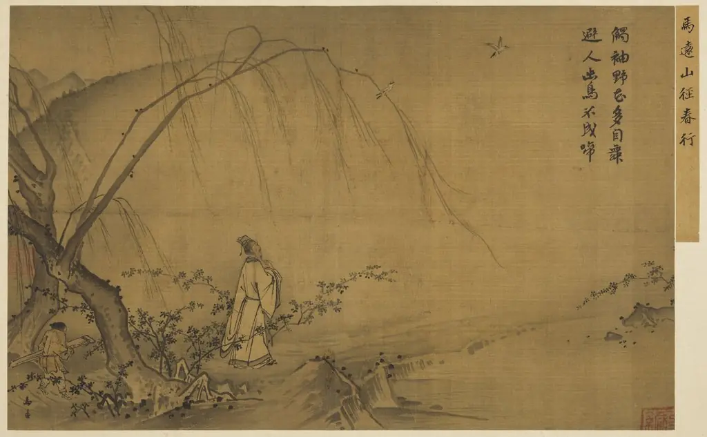 Walking on a Mountain Path in Spring, by Ma Yuan