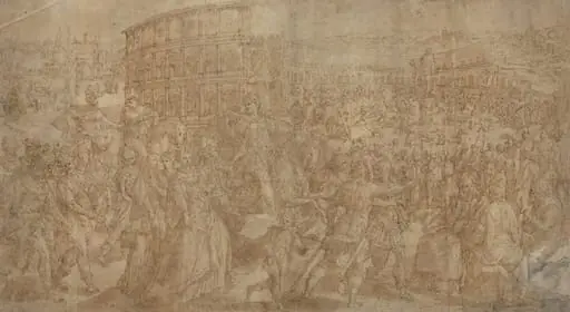 A Roman Triumph, by Maarten de Vos