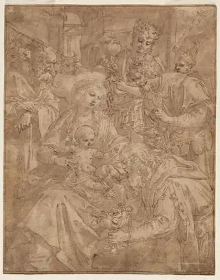 Adoration of the Magi, by Maarten de Vos