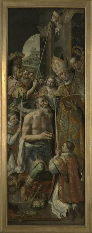 Baptism of the King of Silene, by Maarten de Vos