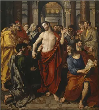 Incredulity of Saint Thomas, by Maarten de Vos