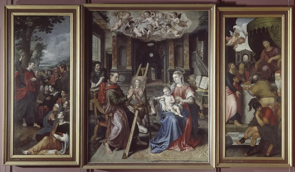 Altarpiece of the Guild of Saint Luke, by Maarten Pepyn, oil, 1602